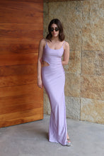 Load image into Gallery viewer, Lavender Cut-Out Maxi Dress