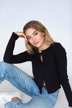 Load image into Gallery viewer, Black Basic Cardigan