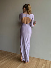 Load image into Gallery viewer, Lavender Draped Bodycon Dress