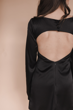Load image into Gallery viewer, Black Disco Mini Dress