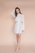 Load image into Gallery viewer, Cut-Out Shirt Dress