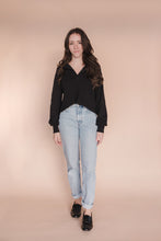 Load image into Gallery viewer, Black Polo Sweatshirt