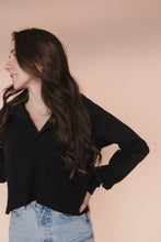 Load image into Gallery viewer, Black Polo Sweatshirt