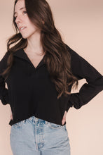 Load image into Gallery viewer, Black Polo Sweatshirt