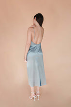 Load image into Gallery viewer, Azure Blue Silk Slip Dress