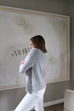 Load image into Gallery viewer, Cashmere Blend Gray Cardigan
