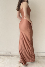 Load image into Gallery viewer, Peach Cut-Out Maxi Dress
