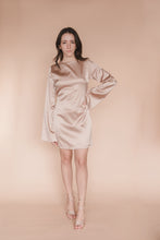 Load image into Gallery viewer, Beige Disco Mini Dress
