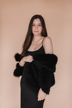 Load image into Gallery viewer, Black Silk Slip Dress
